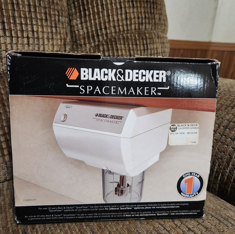 BLACK+DECKER Spacemaker Mini Food Processor and Grinder Under the Cabinet CG800